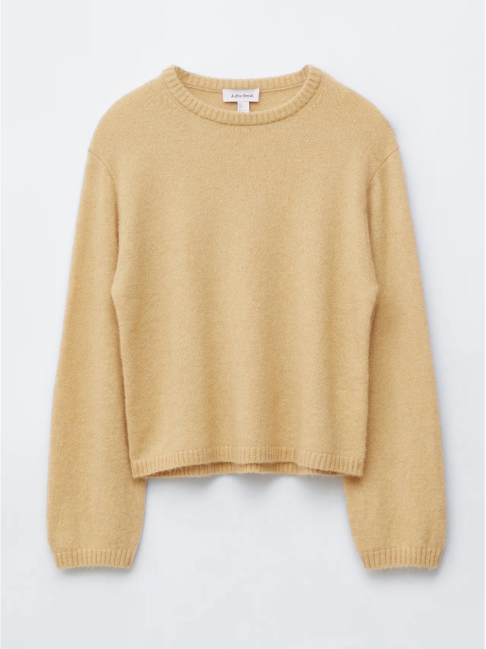 & Other Stories Knitted Alpaca-Blend Sweater (Pale Yellow)